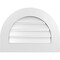 Ekena Millwork Round Top Surface Mount PVC Gable Vent: Functional, w/ 3-1/2"W x 1"P Standard Frame, 24"W x 18"H GVPRT24X1801SF - alternate 1